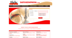 Desktop Screenshot of datosempresa.com